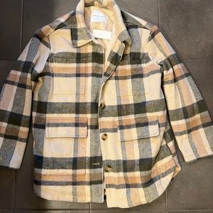 American eagle plaid jacket